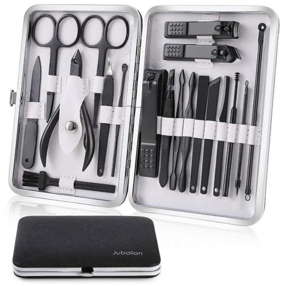 Manicure Set 19pcs Stainless Steel Professional Nail Clippers Pedicure Set